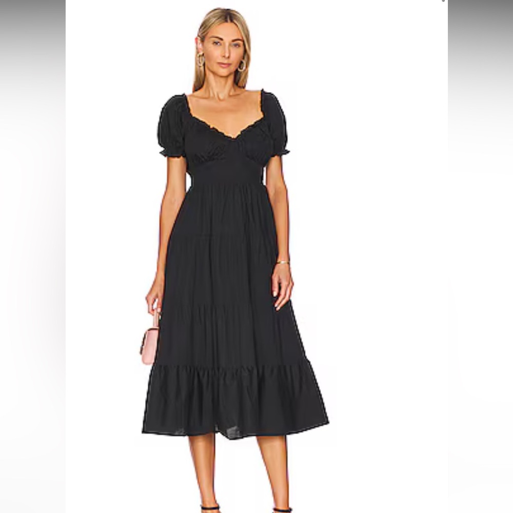 Astr Black Midi Dress - Picture 3 of 4